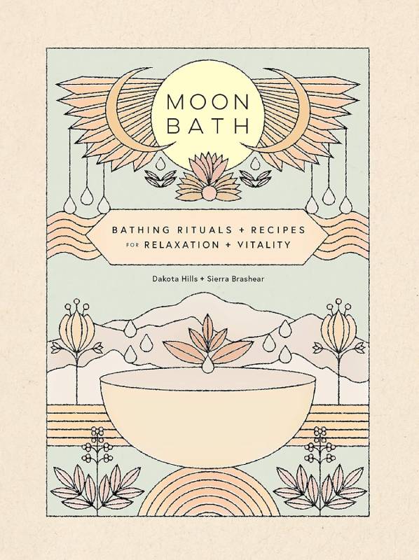 the front cover of the book Moon Bath by Dakota Hills and Sierra Brashear